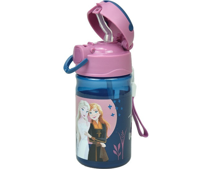 Disney Frozen Sisters plastmasas pudele ar āķi 350 ml