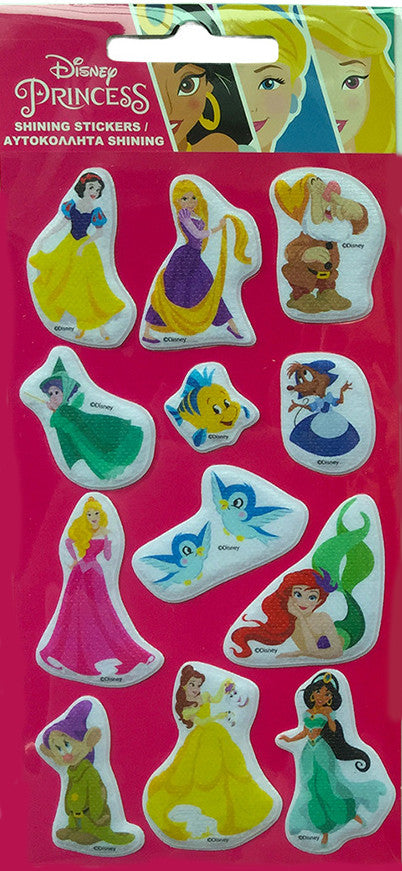 Disney Princess Friends Disney Princess mirdzošo, pūkaino putu uzlīmju komplekts
