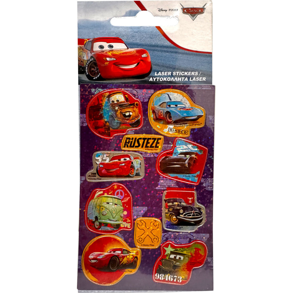 Disney Cars Adventure hologrammas uzlīmju komplekts