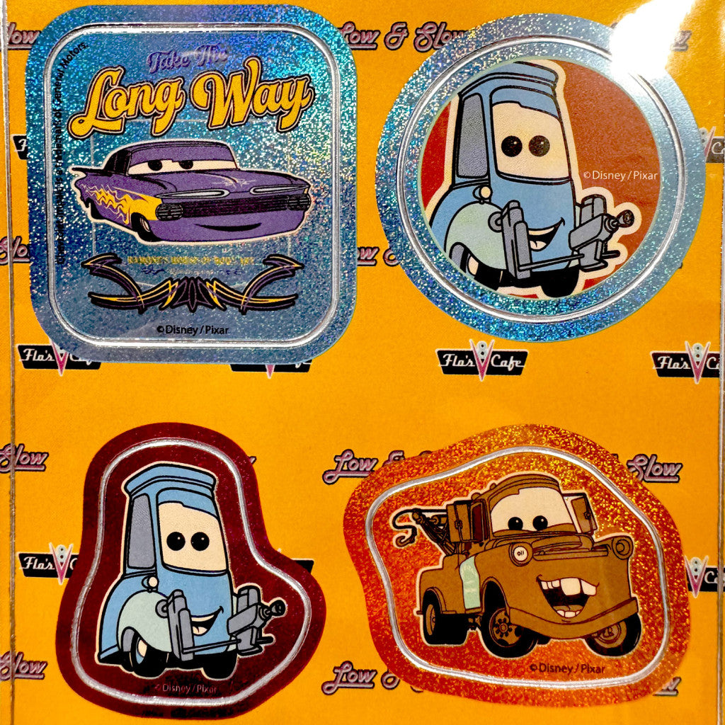 Disney Cars Long Way hologrāfisko uzlīmju komplekts