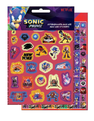 Sonic the Hedgehog Chaos 600 detaļu uzlīmju komplekts