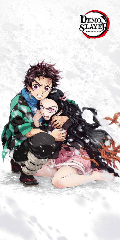 Demon Slayer Siblings vannas dvielis, pludmales dvielis 70x140cm