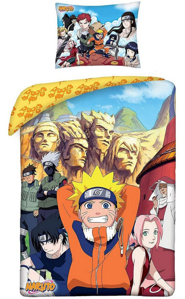 Naruto Konoha gultasveļas pārvalks 140–200 cm, 70–90 cm