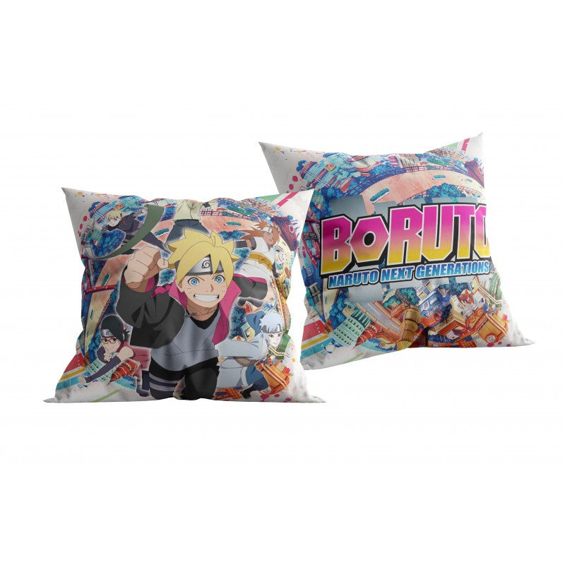 Naruto Cityscape Boruto dekoratīvais spilvens 40x40 cm