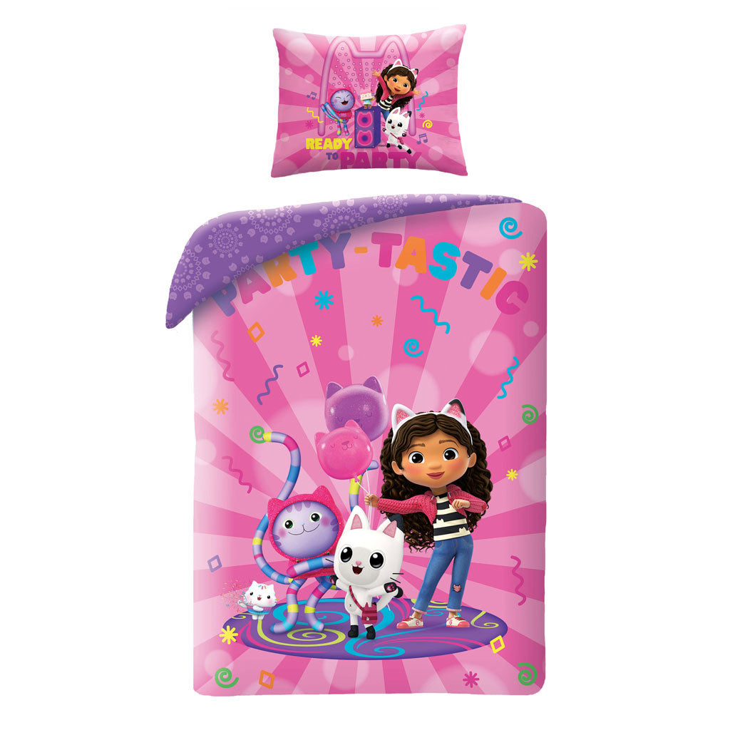 Gabby's Dollhouse Ball-tastic Gultas veļa 140–200 cm, 70–90 cm Mikrošķiedra