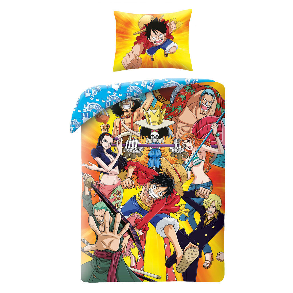 One Piece Fight gultasveļas komplekts 140–200 cm, 70–90 cm mikrošķiedra