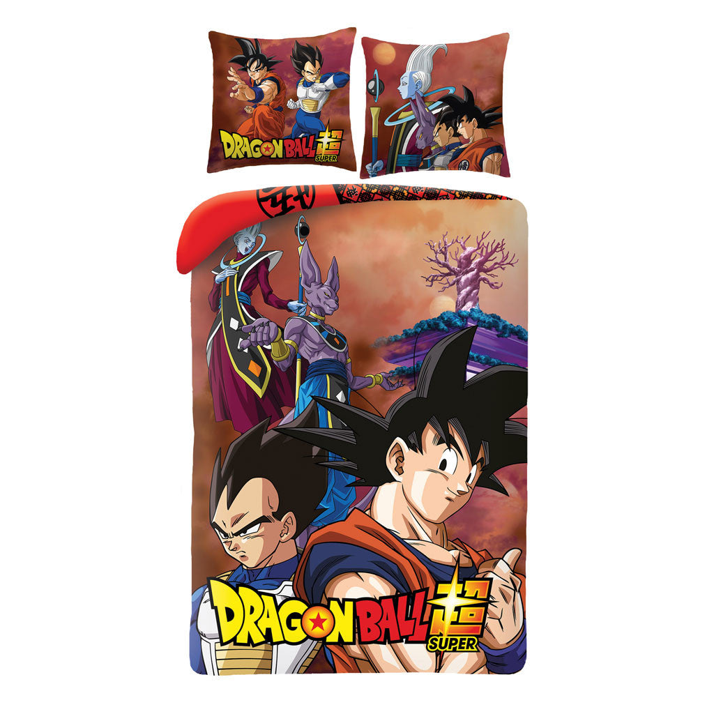 Dragon Ball Gods gultasveļas komplekts 140√ó200cm, 70√ó90 cm mikrošķiedra