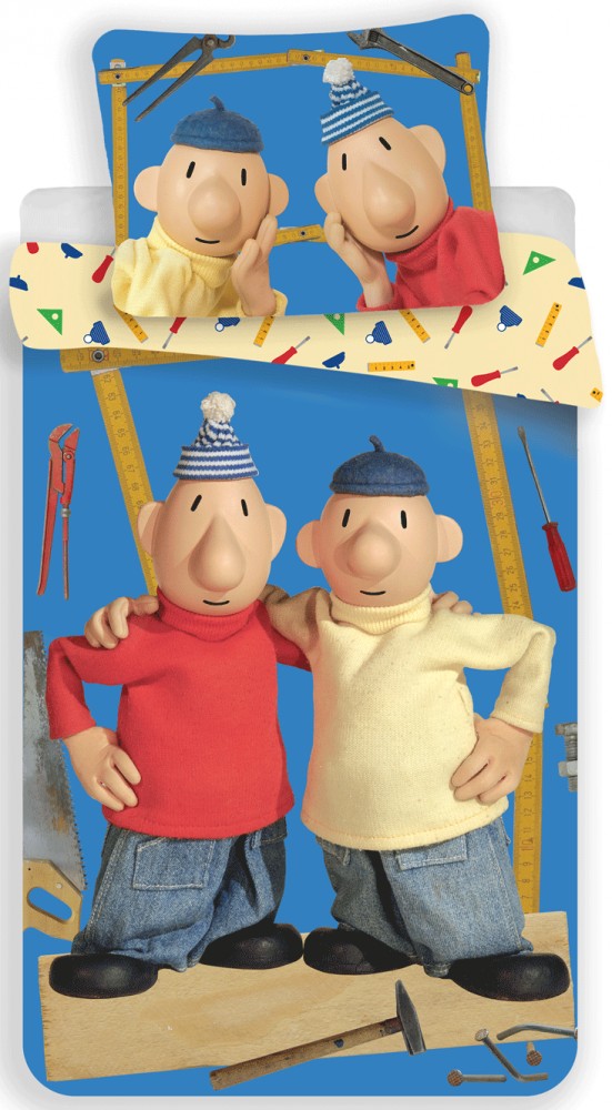 Gultasveļas komplekts "Pat and Mat" 140–200 cm, 70–90 cm