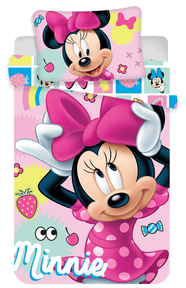 Disney Minnie Tidy bērnu gultas veļa 100–135 cm, 40–60 cm