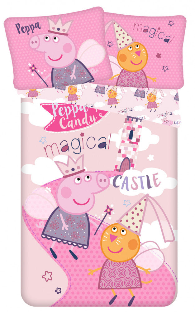 Peppa Pig gultasveļas komplekts 140√ó200cm, 70√ó90cm