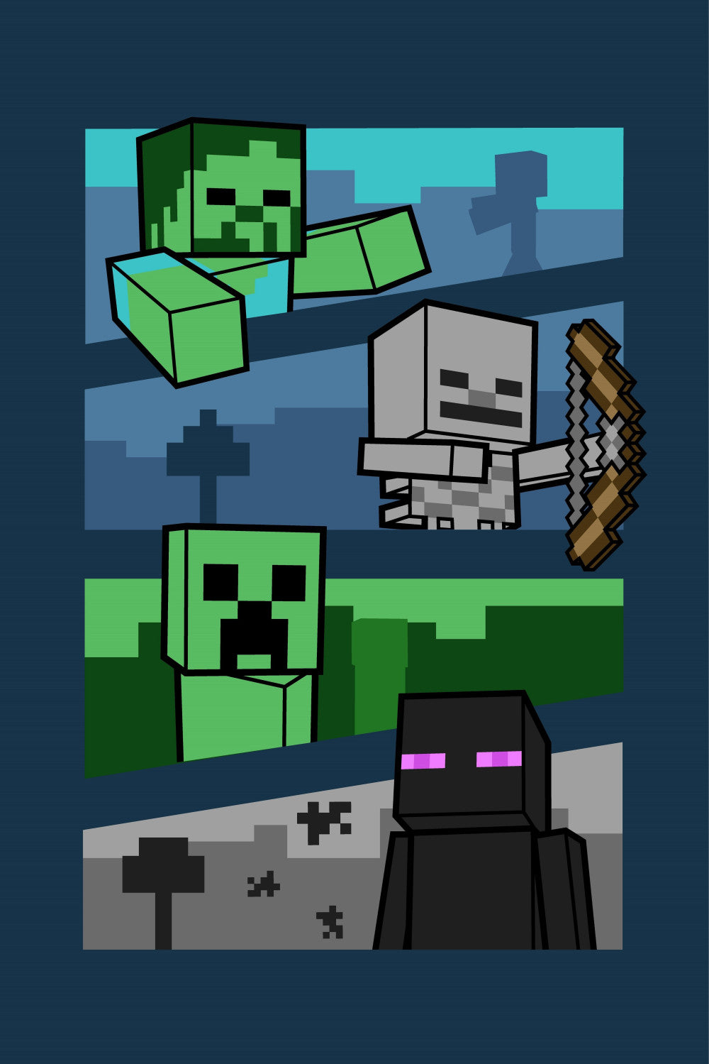 Minecraft Adventure polārā sega 100x150cm