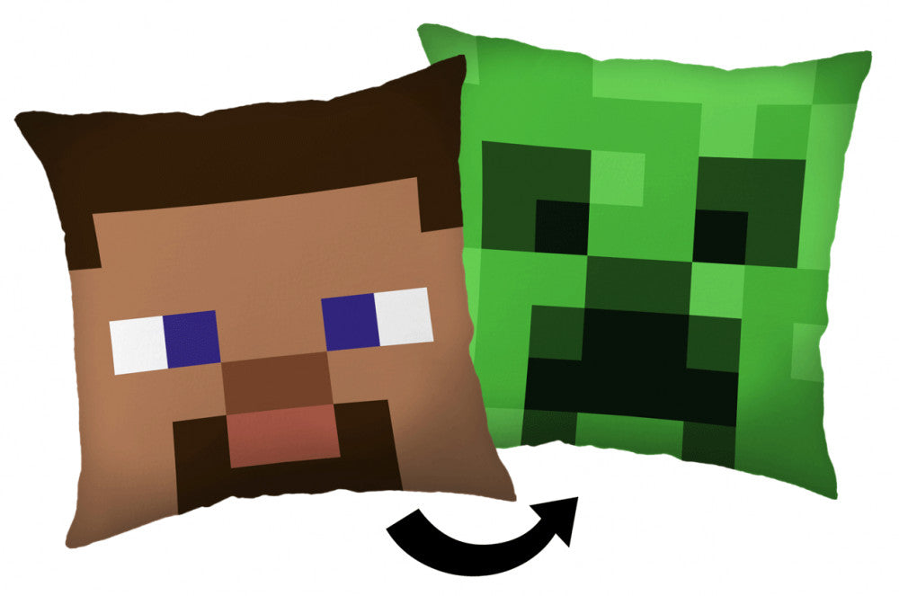 Minecraft Steve Creeper dekoratīvais spilvens 40*40 cm