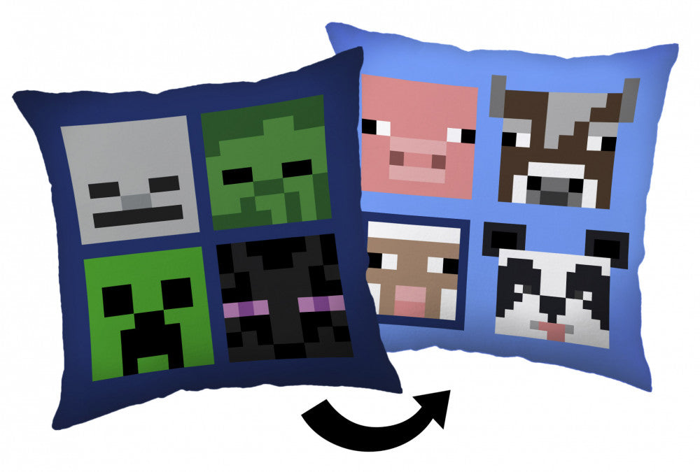 Minecraft Bad Mobs spilvens, dekoratīvs spilvens 40*40 cm