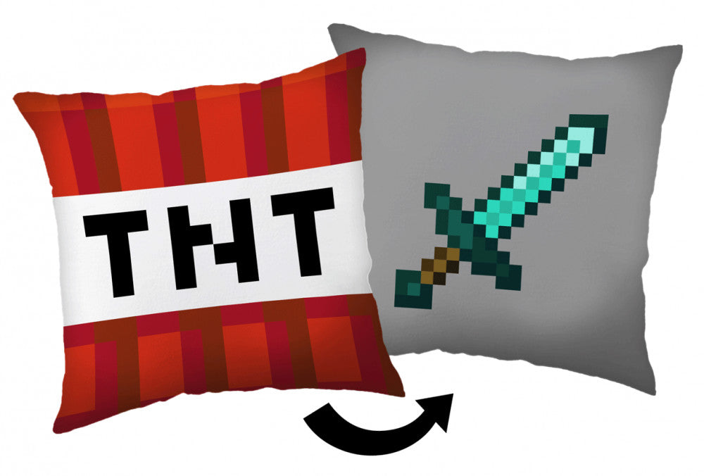 Minecraft TNT zobena dekoratīvais spilvens 40*40 cm