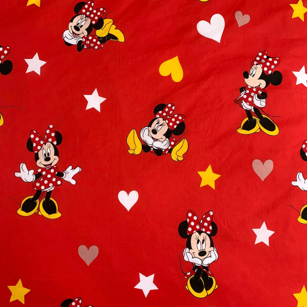 Disney Minnie Love & Stars gultasveļas pārvalks 140–200 cm, 70–90 cm