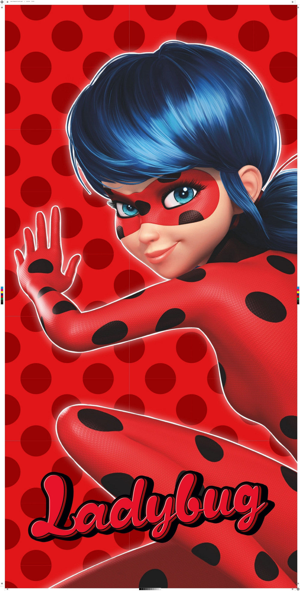 Miraculous Ladybug vannas dvielis, pludmales dvielis 70x140cm