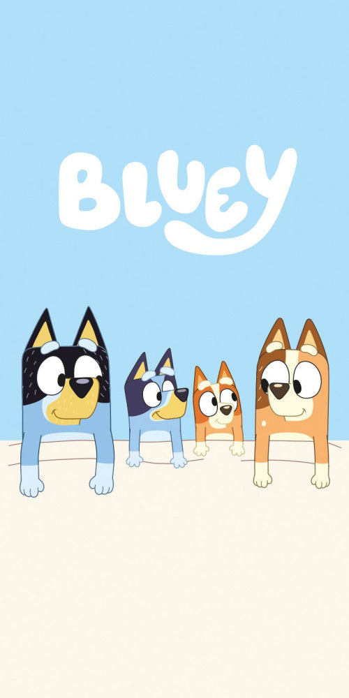 Bluey Sleep vannas dvielis, pludmales dvielis 70x140cm