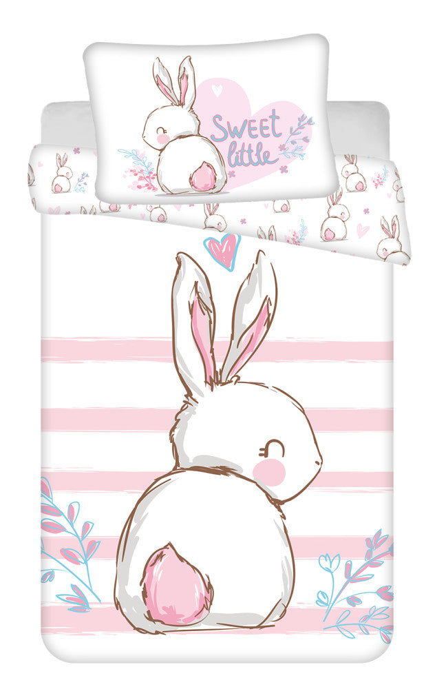 Rabbit Sweet bērnu gultasveļas komplekts 100x135 cm, 40x60 cm