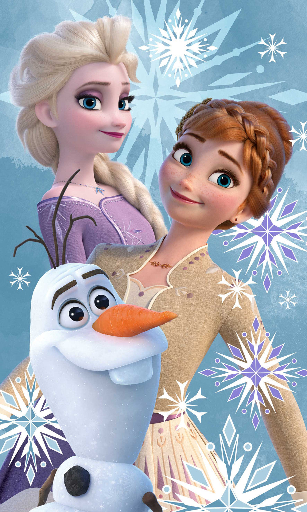 Disney Frozen Olafs un māsas roku dvielis, sejas dvielis, dvielis 30x50cm