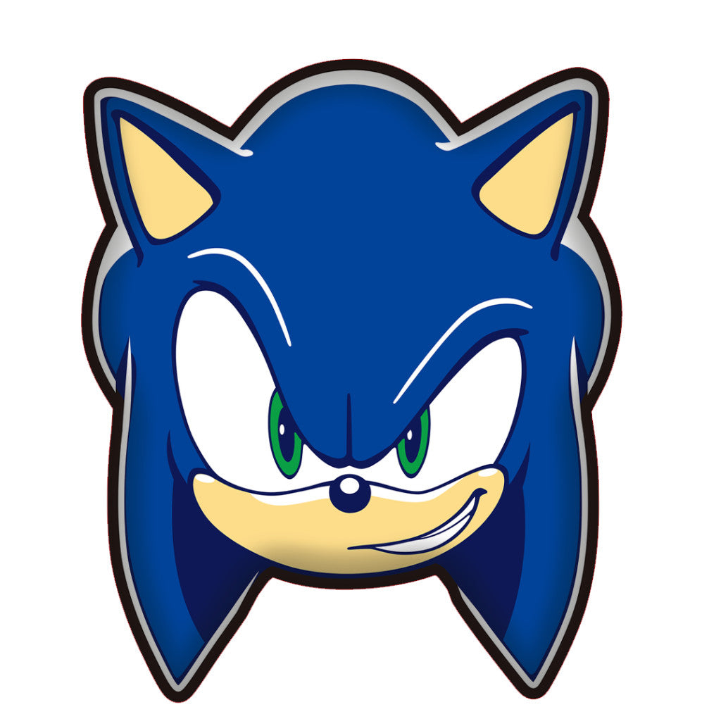 Sonic the Hedgehog Smirk formas spilvens, dekoratīvs spilvens 29x35 cm