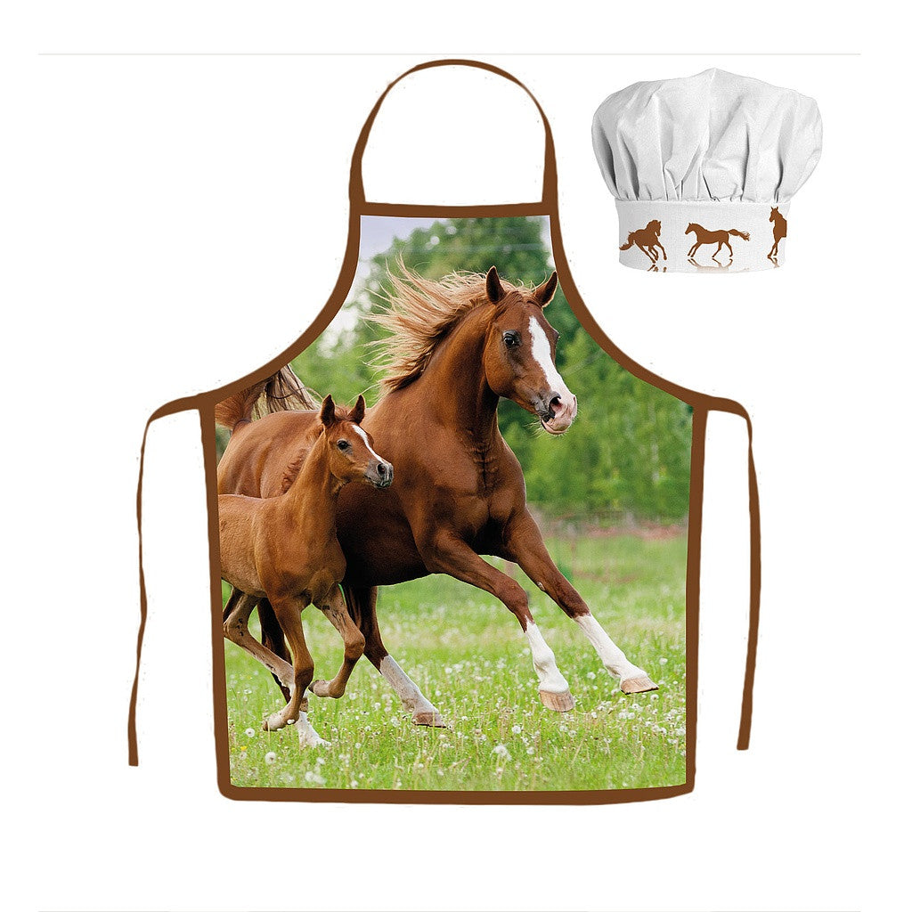 Bērnu priekšautu komplekts "Horses Career" (divdaļīgs)