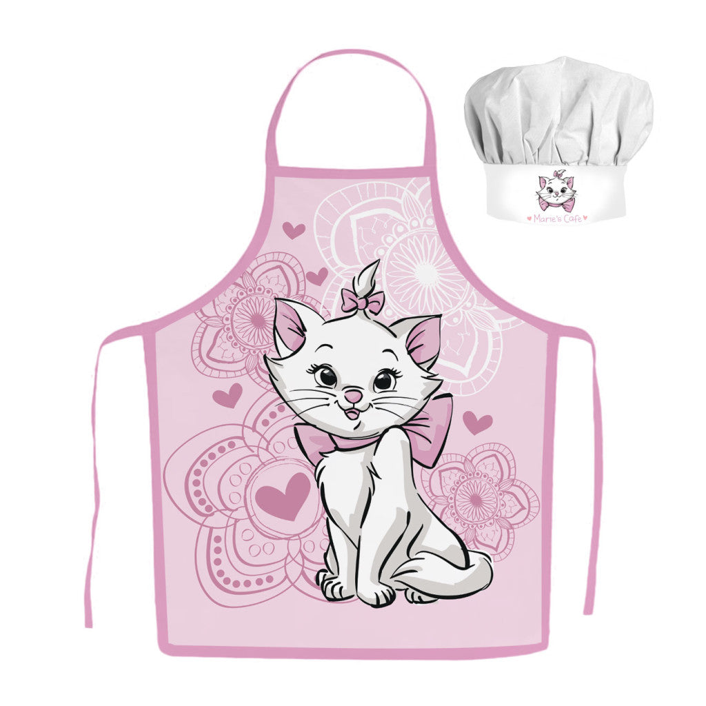 Disney Marie Aristocat kaķa bērnu priekšautu komplekts ar divām daļām