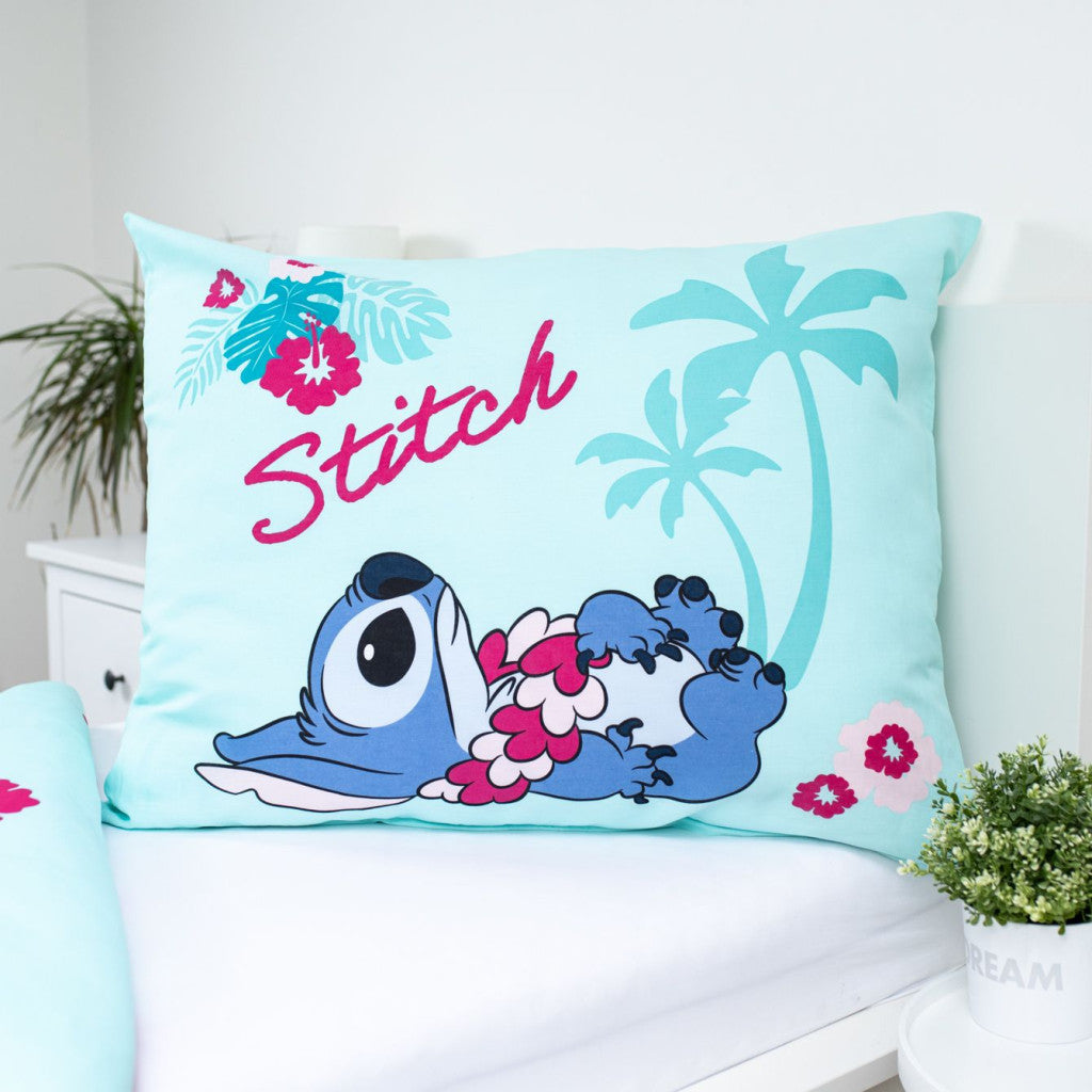 Disney Lilo un Stitch Havaju gultasveļas pārvalks 140–200 cm, 70–90 cm