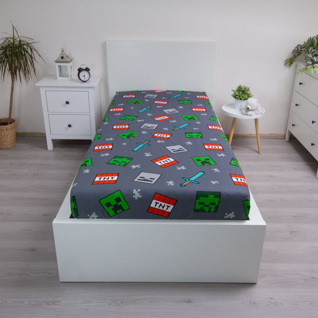 Minecraft Mēs ieguvām šo palags ar gumiju 90x200 cm