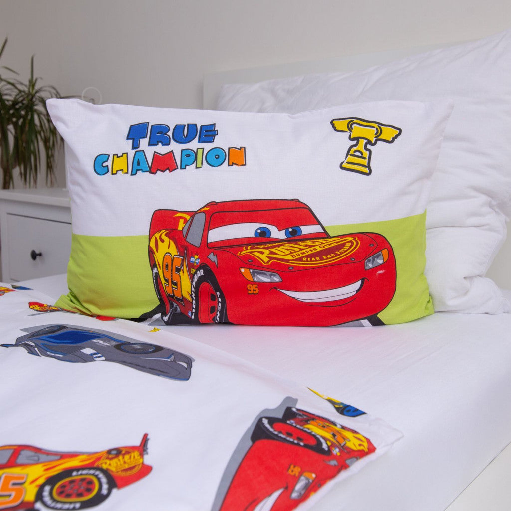 Disney Cars Champion bērnu gultasveļas komplekts 100–135 cm, 40–60 cm
