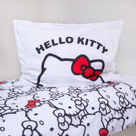 Hello Kitty balts gultas pārklājs 140–200 cm, 70–90 cm