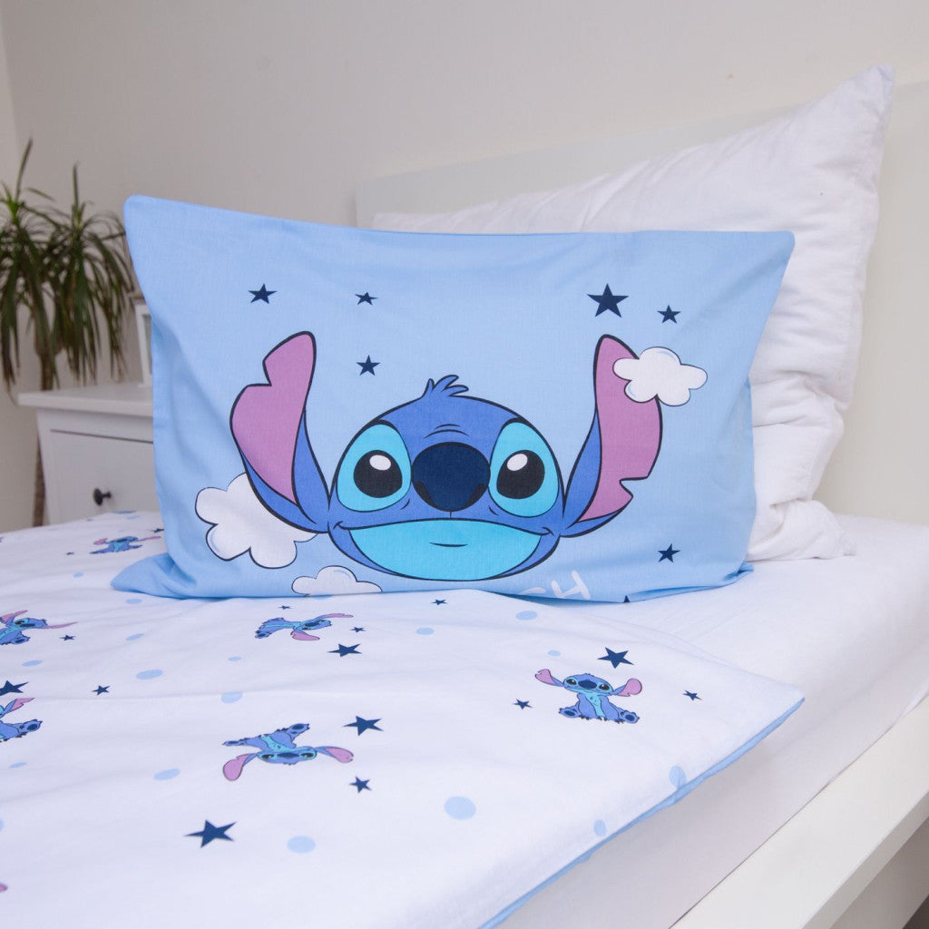 Disney Lilo un Stitch Mākoņi Bērnu gultasveļas komplekts 100√ó135 cm, 40√ó60 cm
