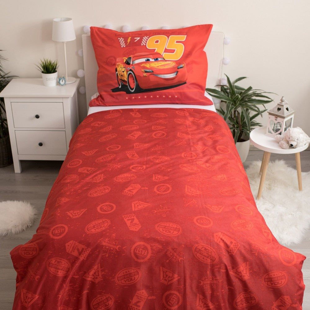 Disney Cars Race Ready gultasveļas komplekts 140–200 cm, 70–90 cm mikrošķiedra