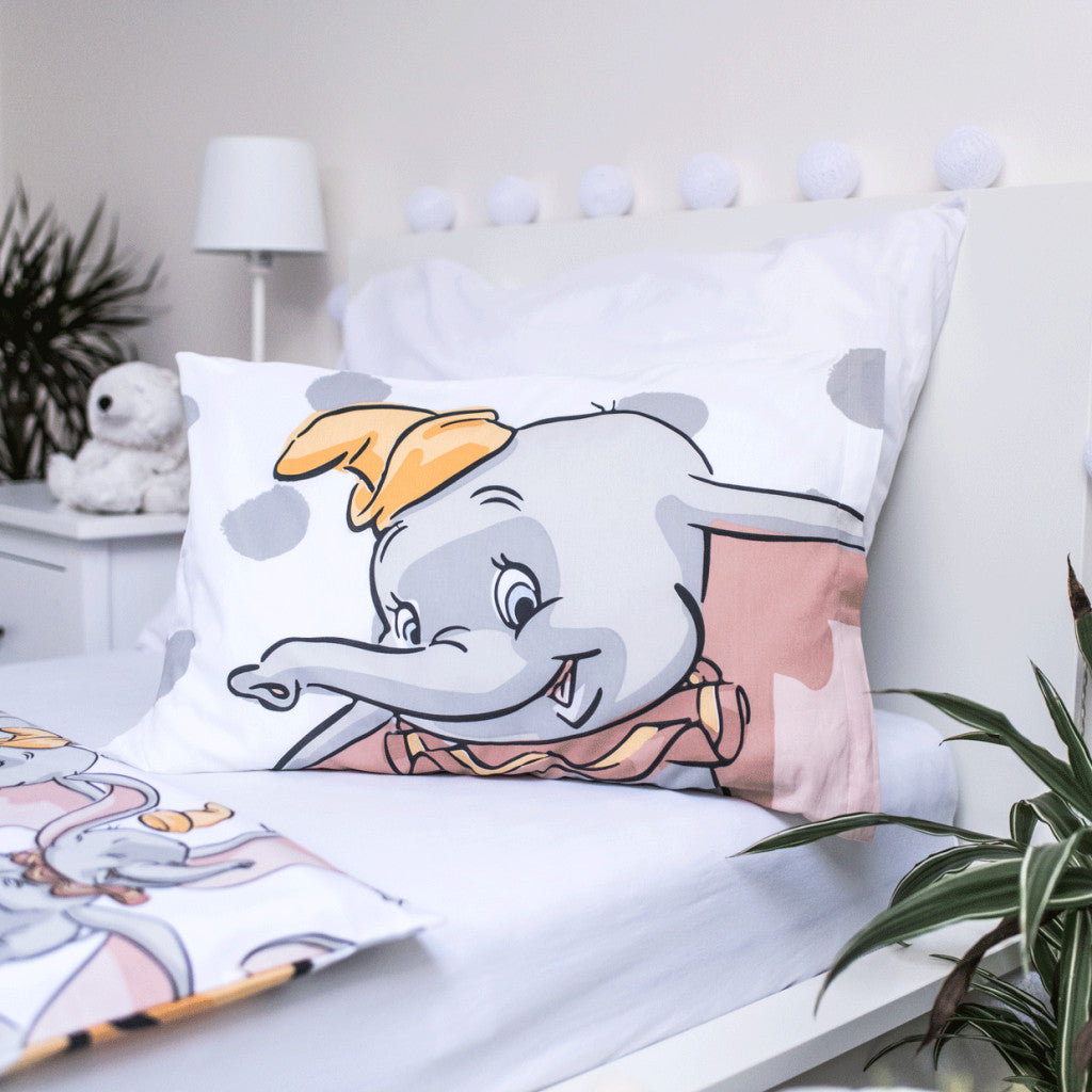 Disney Dumbo Dots bērnu gultasveļas komplekts 100–135 cm, 40–60 cm