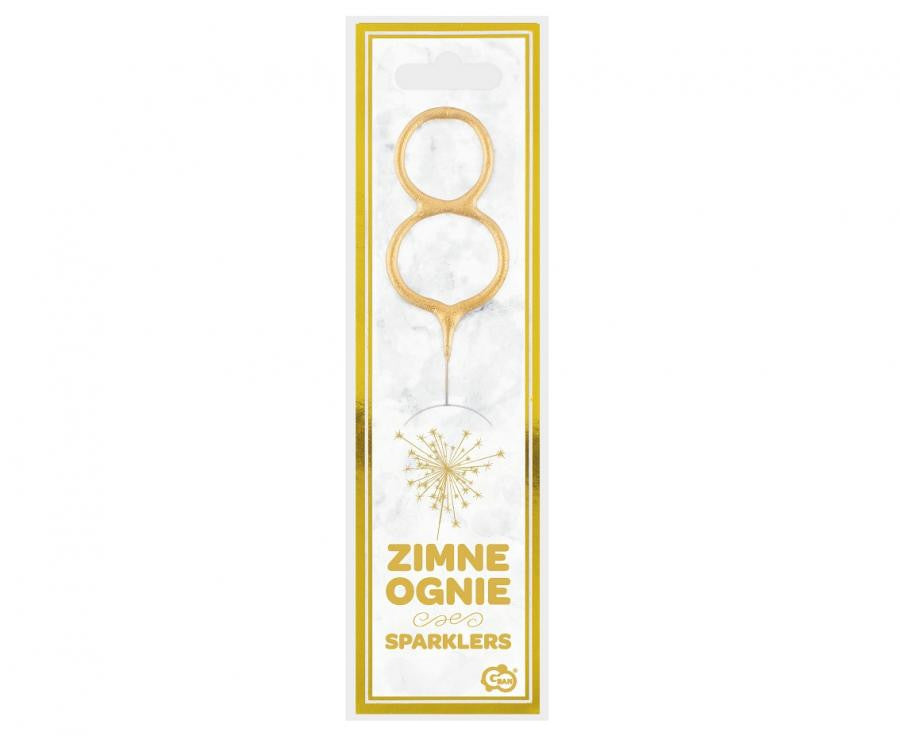 Zelta zelta krāsas dzirkstošā glāze 8, 17 cm