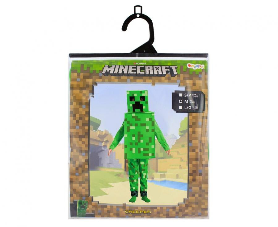 Minecraft Creeper kostīms (10-12 gadi)
