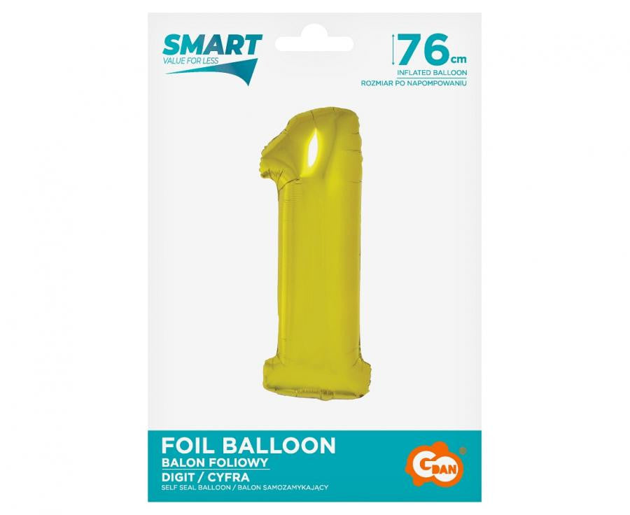 Folijas balons "Cipars Zelts" 76 cm