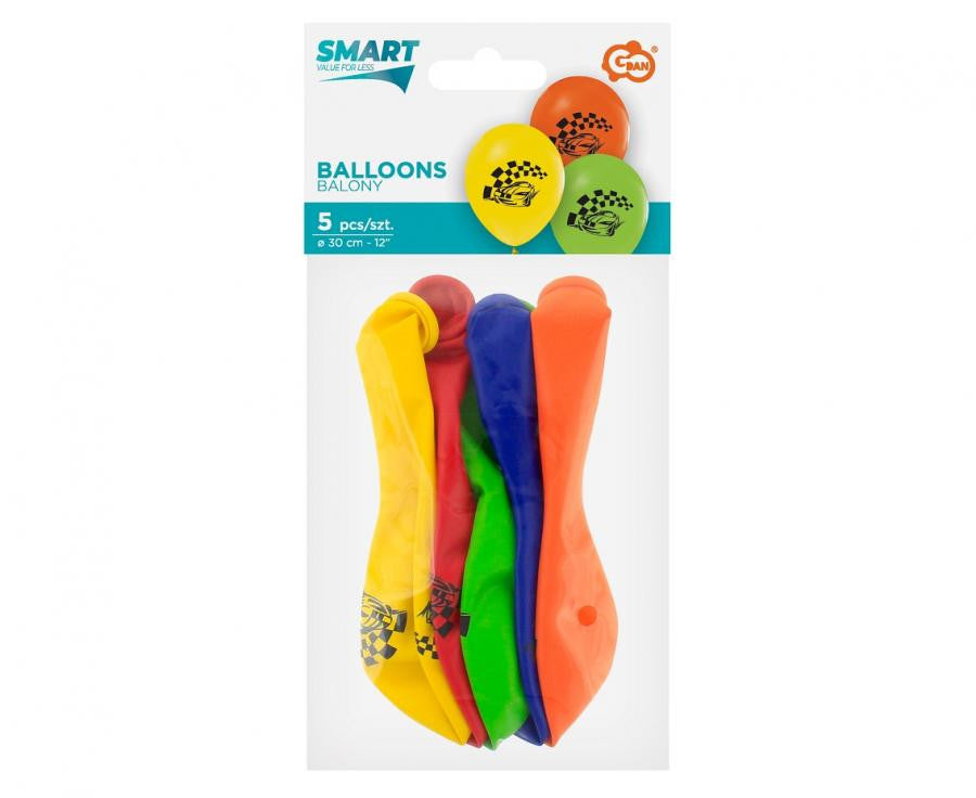 Autosacīkšu baloni, 5 gab., 12 collas (30 cm)
