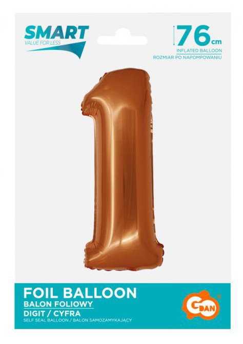 Folijas balons "Cipars Vara krāsā", 76 cm