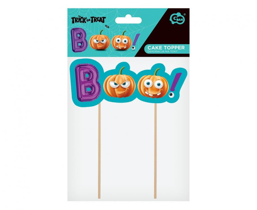 Helovīna Boo kūkas dekors 18 cm
