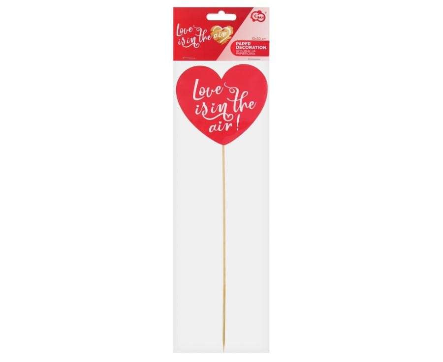 Mīlestība Mīlestība ir gaisā papīra dekors 30 cm