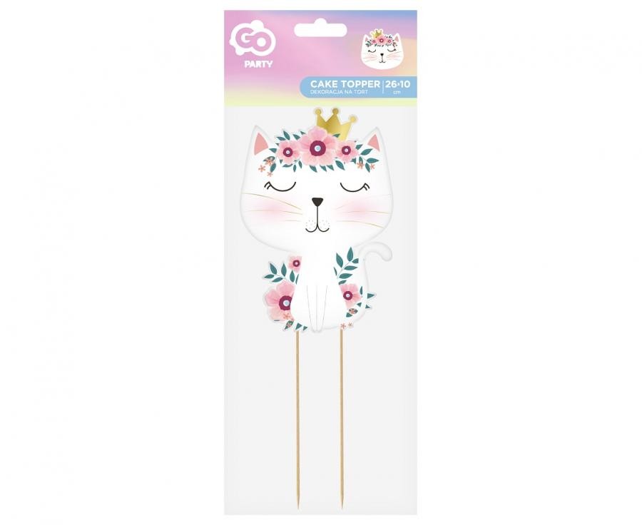 Kūkas dekors "Miegainais kaķis" 26 cm