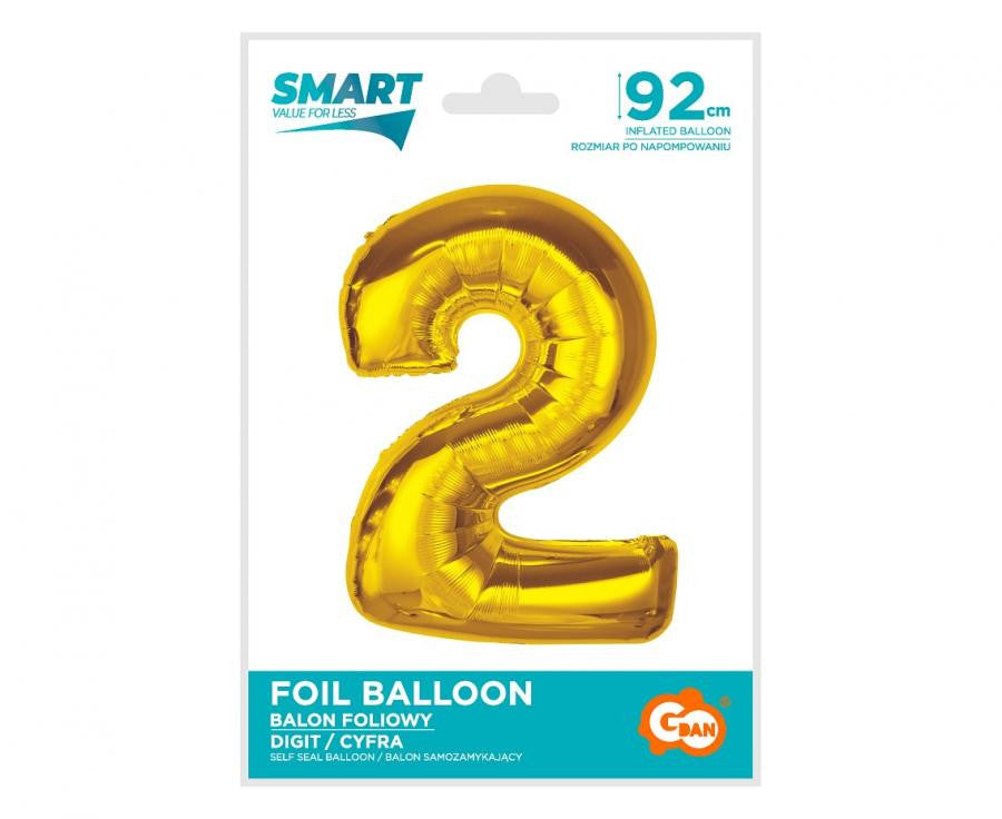 Folijas balons "Cipars Zeltains" 92 cm