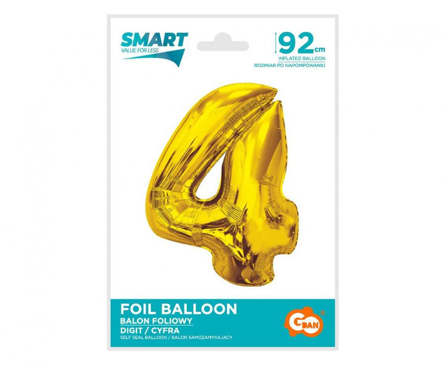 Folijas balons "Cipars Zelts" 92 cm
