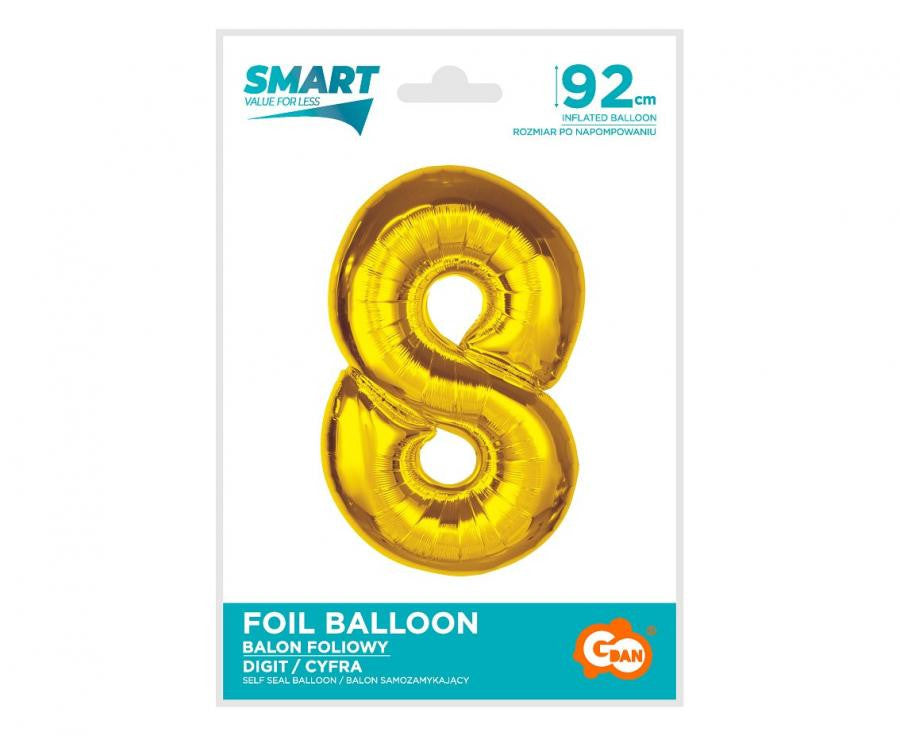 Folijas balons "Cipars Zelts" 92 cm