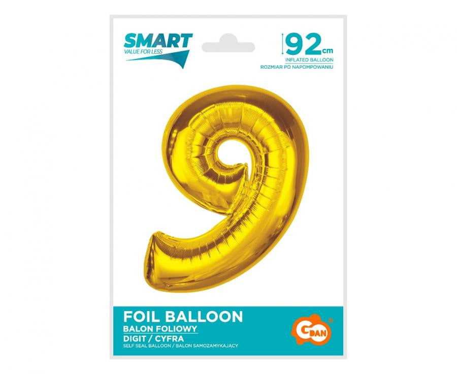 Folijas balons "Cipars 9", 92 cm