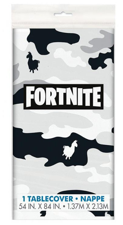 Fortnite melns kamuflāžas plastmasas galdauts 137x213 cm