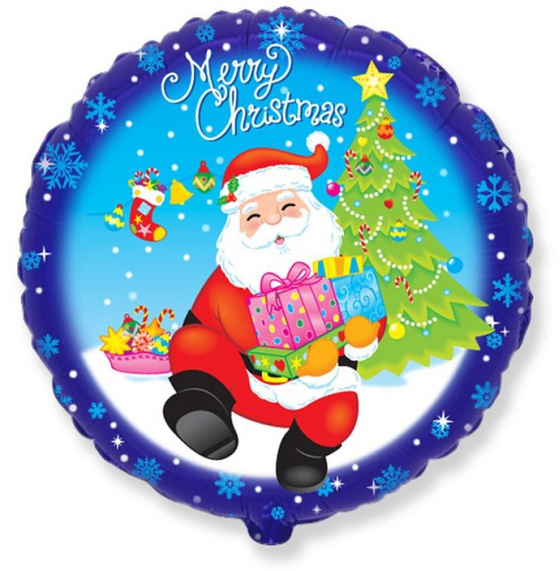 Folijas balons "Ziemassvētki" 46 cm (WP)