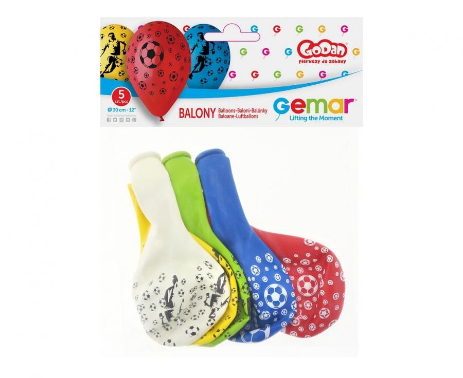 Futbola baloni, 5 gab. 12 collas (30 cm)