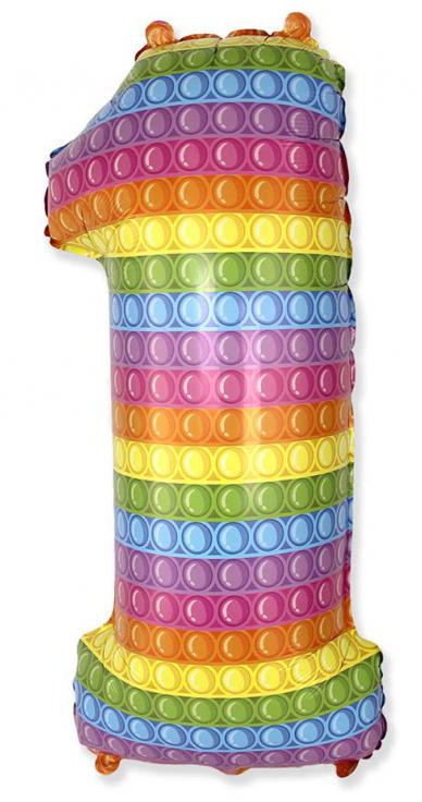 Folijas balons "Cipars uznirst" 69 cm (WP)