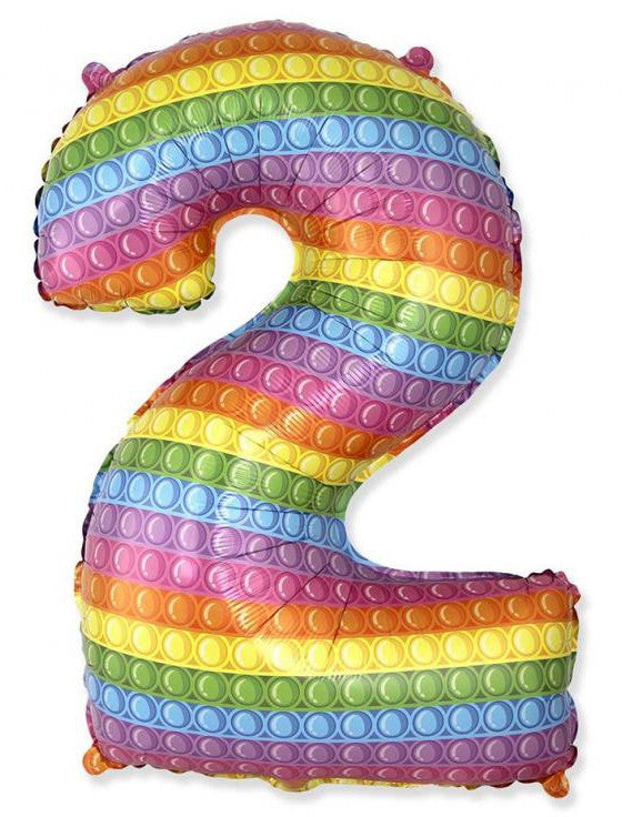 Folijas balons "Cipars uznirst" 69 cm (WP)